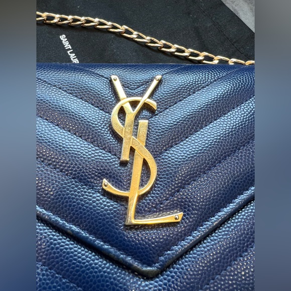 YSL cassandre envelope flap wallet on chain - Picture 4 of 15
